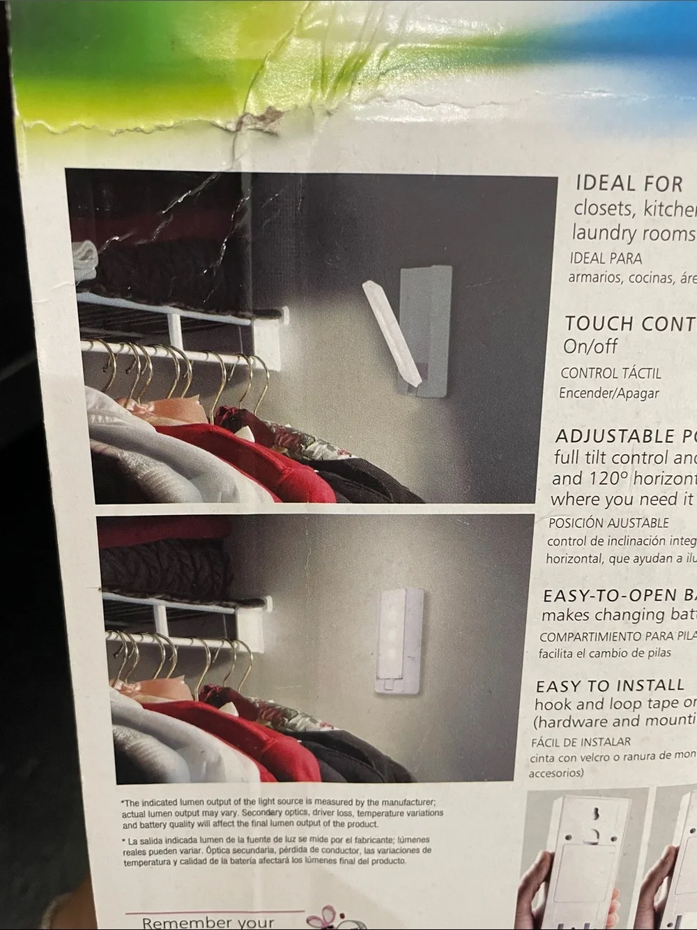 Energizer White LED Swivel Touch-Activated Task Light